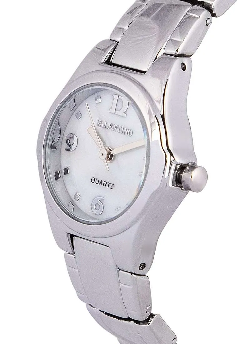 Valentino 20122308-WHITE DIAL Silver Stainless Steel Watch for Women