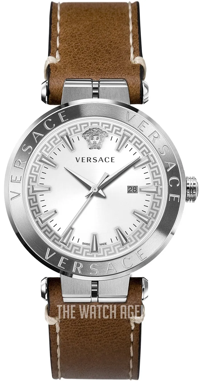 Versace Men's Watch Aion 44mm White Brown VE2F00121