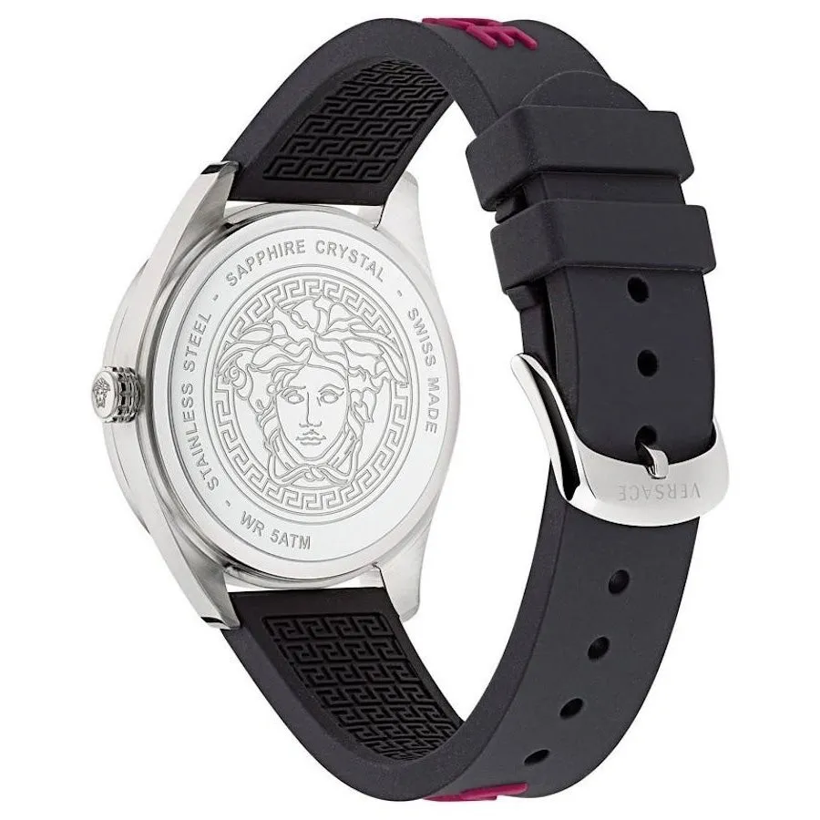 Versace V-Vertical Men's White Dial Black Watch VE3H00122