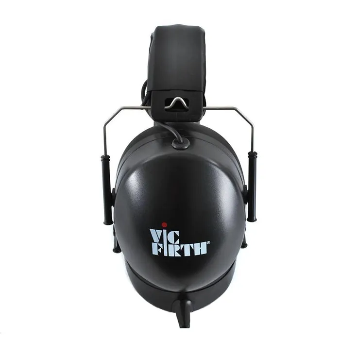 Vic Firth SIH1 Stereo Noise Isolation Headband Headphones Safety Hearing Protection with 250ohm, 3.5mm Jack for Drummers