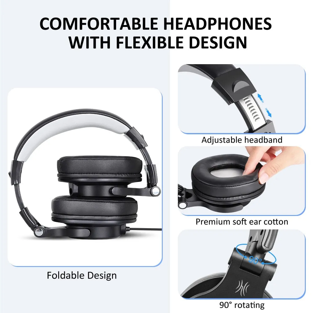 Wired Gaming Headset Gamer 3.5mm Over-Ear Stereo Gaming Headphones With Detachable Microphone For PC Computer Phone