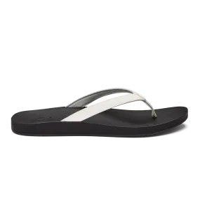 Women's Olukai Puawe Color: White / Black