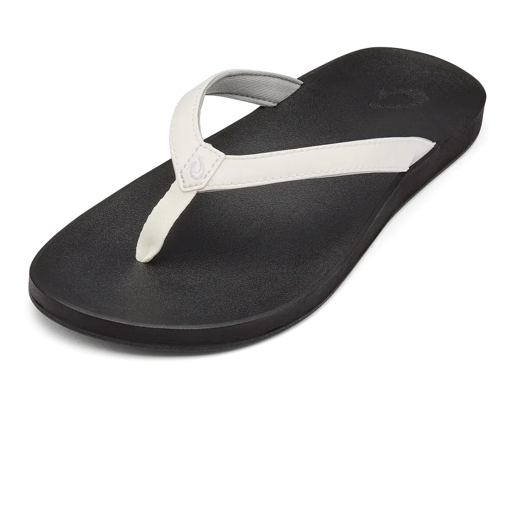 Women's Olukai Puawe Color: White / Black