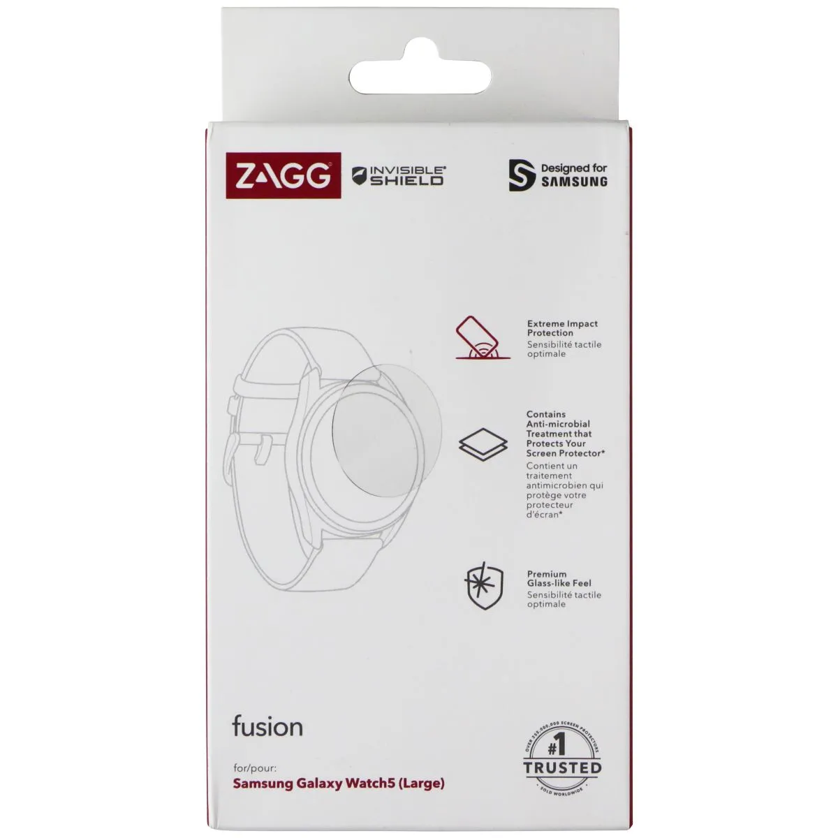 ZAGG Fusion Series Screen Protector for Samsung Galaxy Watch5 (Large)