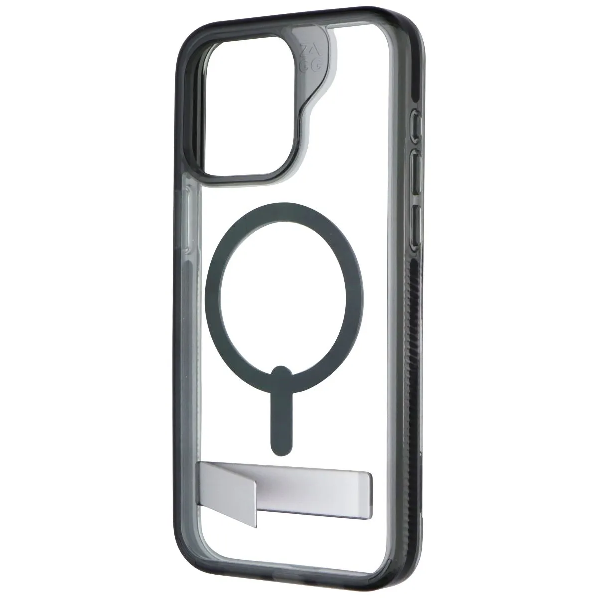 ZAGG Santa Cruz Snap with Kickstand Case for iPhone 15 Pro Max - Clear/Black